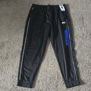 Puma Womens Black Joggers with White Accents